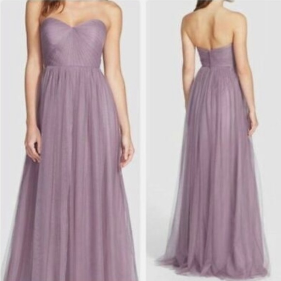Jenny Yoo Bridesmaid Homecoming Dress Annabelle Lilac Size 0 - Picture 8 of 10